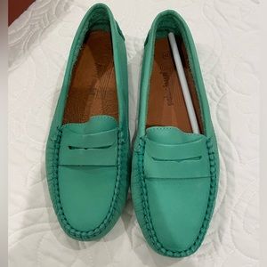NWT Jeffrey Campbell size 40 teal loafers